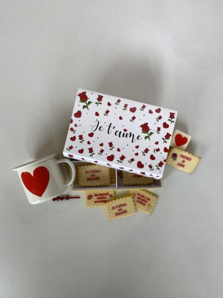 coffret biscuits amour gourmandise cadeau