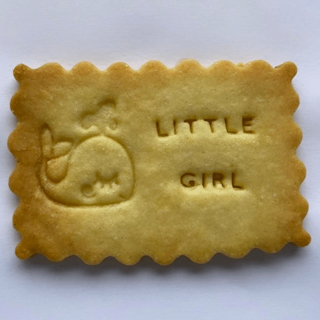 gender reveal idee originale biscuit personnalise