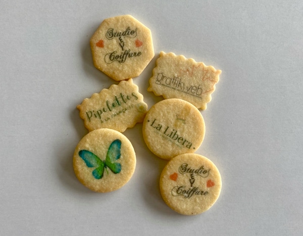 biscuit impression personnalisation cookie texte