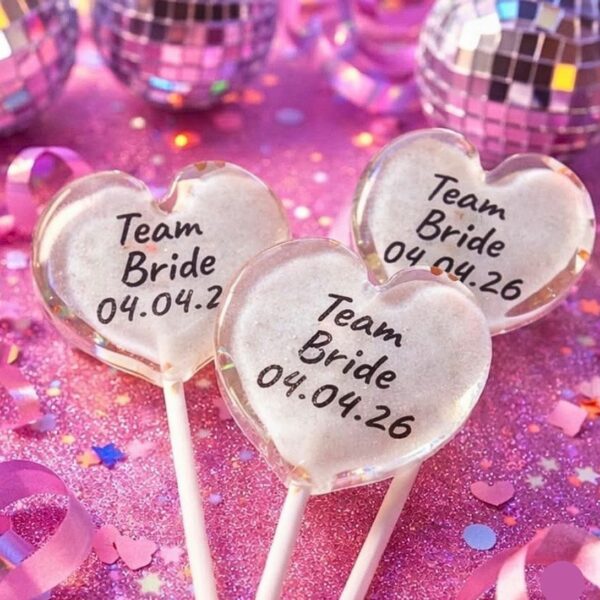 Sucette Cœur Personnalisée – Le Message Gourmand qui Vient du Cœur💕