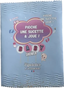 Sachet de 6 sucettes Baby Shower