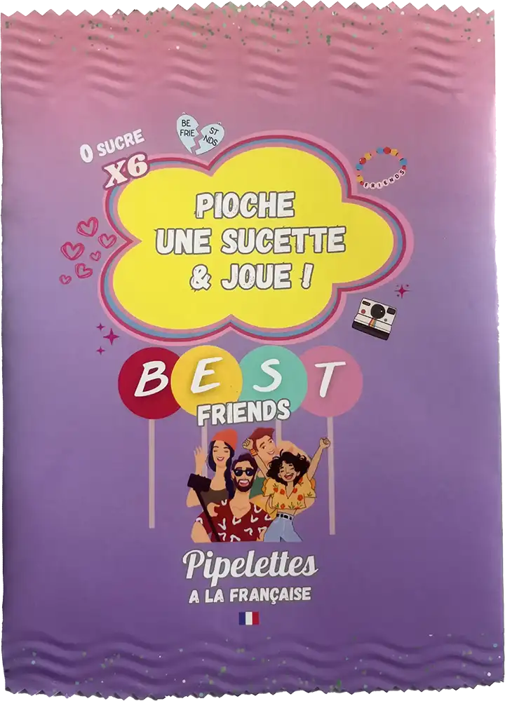 Sachet de 6 sucettes Best Friends
