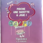 Sachet de 6 sucettes Happy Birthday