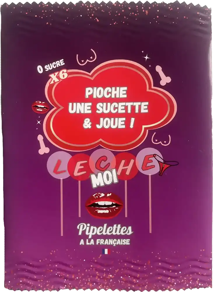 Sachet de 6 sucettes Lèche-moi