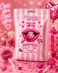 Sachet de 6 sucettes LOVE